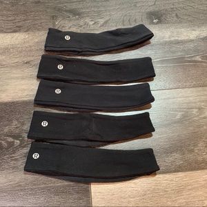 Black lululemon headbands
